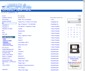 cheatpilot.de: PC Neuzugänge  | CheatPilot.de
PC Neuzugänge | CheatPilot.de