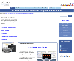 picotech.es: PicoScope PC Oscilloscope and Data Acquisition Products from Pico Technology
PC Oscilloscope and Data Acquisition products from Pico Technology - leaders in PC-based Test and Measurement Equipment.