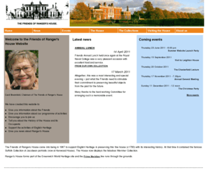 friendsofrangershouse.org.uk: Friends of Ranger's House : Home
Friends of Ranger's House website.