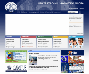 unicampus.it: Università Campus Bio-Medico di Roma
università campus bio-medico di roma, facoltà di medicina e chirurgia, facoltà di ingegneria biomedica, policlinico universitario, ambulatori