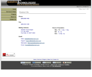 stateline-tech.com: Stateline Technologies [Contact Us]
