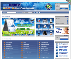prospekthalter.net: Prospektständer, Prospekthalter, Visitenkartenhalter und Aufsteller in allen Variationen | VITAdisplays SHOP
Werbeaufsteller, Prospektständer und Warenträger in allen Variationen NUR bei VITAdisplays® - Einem der führenden Anbieter Europas. SOFORTVERSAND