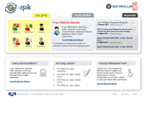 e-isik.com: E-ışık Platformuna hoşgeldiniz.... | E-ışık - Feyziye Mektepleri Vakfı
E-ışık, Öğretmenler, öğrenciler, veliler, idareciler ve mezunlar arasında iletişim sağlayacak Feyziye Mektepleri Vakfı’nın dijital platformudur.