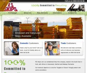 rsskips.co.uk: RS Skips - Providing the Best Skip Hire Service in Kent. Offices in Gravesend, Dartford and Medway Rochester
Click here for the Best Skip Hire Service in Kent, Domestic & Trade. Offices in Gravesend, Dartford and Medway Rochester