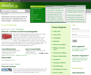 modux.de: Kostenlose Kleinanzeigen für alle - Suchen und Verkaufen bei modux.de - Index / Startseite
Kleinanzeigen schreiben und einfach und schnell verkaufen.