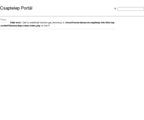 csaptelep.info: Csaptelep Portál –