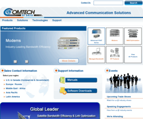 comtechefdata.com: Solutions for Satellite Bandwidth Efficiency &  Link Optimization - Comtech EF Data
Comtech EF Data develops innovative and market-leading satellite communication products. Our advanced solutions are enabling bandwidth efficiencies and link optimization for commercial and government customers around the world.