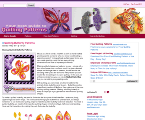 quilling-patterns.com: Quilling Patterns and Designs
Quilling is an art of making designs out of the shapes made from rolled paper. This blog is your one stop guide to free quilling patterns, designs and instructions