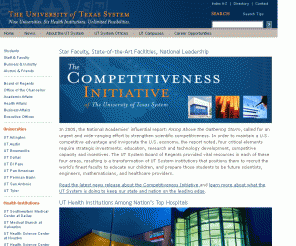 utsystem.edu: The University of Texas System - Nine Universities. Six Health Institutions.  Unlimited Possibilities.
The University of Texas System. Nine Universities. Six Health Institutions.  Unlimited Possibilities.