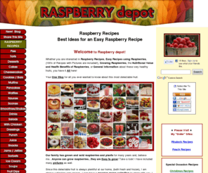 raspberry-depot.com: Raspberry Recipes - Best Ideas for an Easy Raspberry Recipe
For the Best Raspberry Recipe, here are Hundreds of Free Easy Raspberry Recipes with Pictures for great ideas to bake with Raspberries.