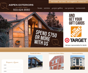aspensiding.com: Home Remodeling Portland, Oregon (OR) | Siding & Window Replacement Services Portland & Beaverton, Oregon (OR) - Aspen Exteriors
Serving Portland, Beaverton, Oregon (OR) and the Vancouver, Washington area, Aspen Exteriors is a leading commercial and residential exterior renovation company specialized in home remodeling, siding, window replacement, roofing and home improvement. Call us at 503.624.9060 for a free quote.