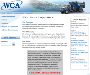 wcawaste.com: WCA Waste Corporation

