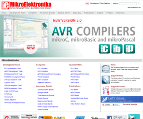 mikroe.com: MikroElektronika - Development tools, Compilers, Books
MikroElektronika offers development tools, compilers(mikroC, mikroBasic, mikroPascal), accesory boards, books for PIC, dsPIC30, PIC24, dsPIC33, PIC32, PSoC, AVR, 8051, ARM, microcontrollers, GSM, GPRS, GPS