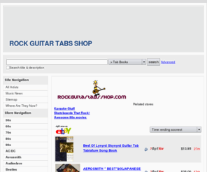 rockguitartabsshop.com: Wide selection of new & used rock guitar tablature books
Wide selection of new and used rock guitar tablature books for auction and for sale. Classic Rock, Modern/alt rock, 80s rock and more!