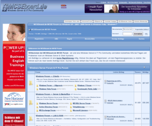 mcseboard.net: Windows Server & IT Pro Community - MCSEboard.de MCSE Forum
MCSEboard.de MCSE Forum - Windows Server - IT Pro Community. Deutsches MCSE Forum von und für MCSEs zu Windows Server und Client