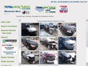klode.net: Total Resource Auctions - Mountain West - Denver, Co
Total Resource Auctions - Mountain West in Denver Colorado. Auction cars, vehicles, motorcycles, trucks, and heavy equipment