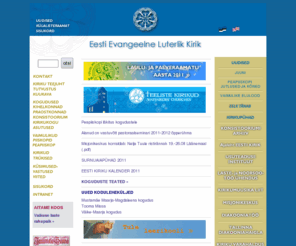 eelk.ee: EELK ESILEHT, Peamenüü
EESTI EVANGEELNE LUTERLIK KIRIK