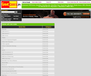 gamecodes.in: 
