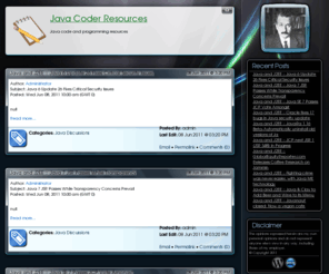 javacoder.com: Java Coder Resources
java programming, j2se, j2ee, programmer resources, programming resources, java resources, java jobs