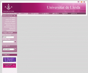 udl.es: Universitat de Lleida
Web de la Universitat de Lleida