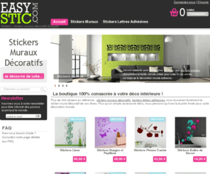 easystickers.net: Stickers : Achetez sur la Boutique Easystic
Easystic - Boutique en ligne de stickers muraux, stickers déco et lettres adhésives. Le meilleur choix de motifs originaux.