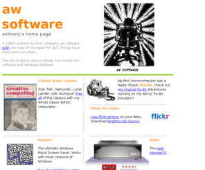 awsoftware.org: Anthony Wood's Home Page
