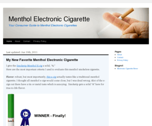 mentholelectroniccigarette.com: Menthol Electronic Cigarette Reviews – Compare Flavor & Cost
The best tasting most affordable menthol electronic cigarettes. Including prices information and starter kits.