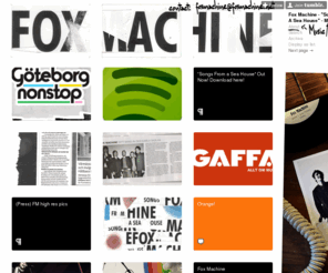 foxmachine.net: Fox Machine - "Songs From A Sea House" - New Album
Five nice guys from Gothenburg, Sweden. Guitar, bass, drums, piano, steelguitar. Lots of fun, lots of nice songs. Enjoy!   Fox Machine - Songs from a Sea House by Fox Machine