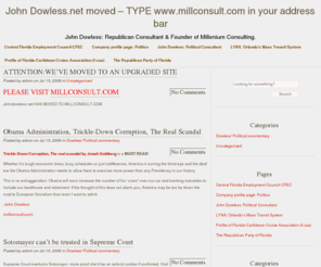 johndowless.net: John Dowless.net moved - TYPE www.millconsult.com in your address bar
