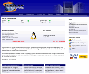 idescap.ch: idescap | Création et hébergement de site Internet php mysql java à prix attractif
Idescap, Création et hébergement de site internet. Nous hébergeons et créons votre site internet à des prix très attractifs.