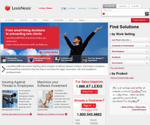 myxchange.com: Business Solutions & Software for Legal, Education and Government | LexisNexis
LexisNexis delivers workflow solutions for research professionals. Explore five billion searchable documents from more than 40,000 legal, news and business sources.