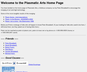 plasm.org: Welcome to Plasmatic Arts

