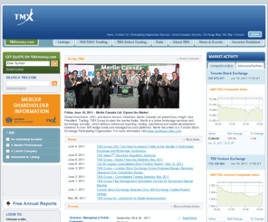tsx.ca: The Stock Market, Canadian Stock Exchange | TMX Group
Discover the Canadian stock market with current stock quotes, prices and listed companies at Toronto Stock Exchange.