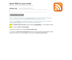 rssforward.com: rss to email service - rssforward
