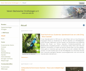 vso-internet.de: Aktuell - Verein Sächsischer Ornithologen e. V.
