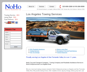 laroadside.com: Towing Services Company North Hollywood Los Angeles. We provide tow truck towing service and roadside service assistance for cars, trucks, and motorcycle in Los Angeles, Hollywood and San Fernando Valley.
North Hollywood Towing. We are a tow truck towing company located in North Hollywood, Sherman Oaks, Studio City and serving Los Angeles and San Fernando Valley Area. We provide towing service , 24hr roadside service,  flat tire change, battery jump start, and emergency fuel delivery for cars, motorcycle, and trucks since 1999. Our website is www.nohotowing.com