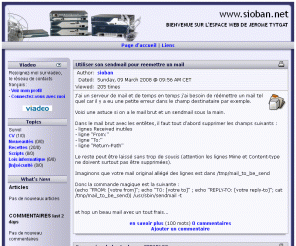 sioban.net: www.sioban.net - Bienvenue sur l'espace web de Jerome Tytgat
Le CV (Curriculum Vitae) / Blog de Jerome Tytgat, Ingenieur en Securite des systemes et reseaux.