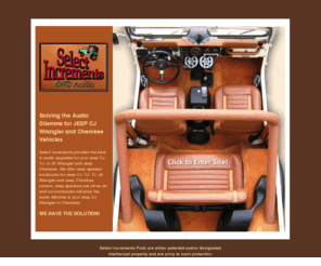 selectincrements.com: Jeep Sound Systems - Jeep CJ and TJ Custom Sound - Jeep Accessories for Wrangler
