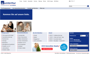 axawinterthur.ch: Versicherungen und Vorsorge | AXA Winterthur
Sie haben die Wahl - wir die passende Versicherung für Auto, Hausrat, Haftpflicht, Reisen, Rechtsschutz, Vorsorge, Sachen, Finanzen und berufliche Vorsorge.