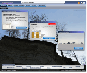 sojoworld.net: edv-kaltenkirchen.de - software & digital art
Sascha M. Schneider, Postfach 1110, 24559 Kaltenkirchen - Sparclubmanager, Verwaltungssoftware für Sparvereine - Betriebssystemunabhängige Software in Java, Webanwendungen in PHP