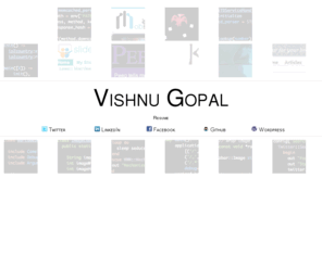 vish.in: Vishnu Gopal
Vishnu Gopal is a Web Developer & HCI Student.