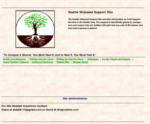 seattlewidowed.com: Seattle Widowed Support Site
Seattle Widowed Support Group