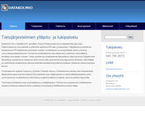 datakolmio.com: Datakolmio ATK-tukipalvelu etusivu
Datakolmio Oy ATK-tukipalvelu, ylläpito ja huolto.