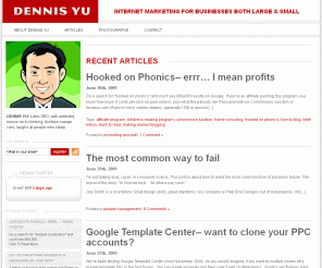 dennis-yu.com: 
Dennis Yu: online marketing blog

