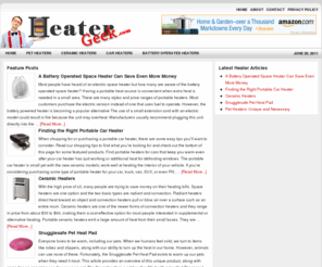 heatergeek.com: Heater Geek | All Things on Heating
Heater Geek is dedicated to bringing you information and reviews on all types of heaters. Including garage, ceramic, pet, pool, and heaters of all types.