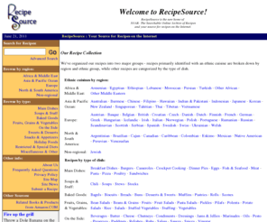 recipesource.com: RecipeSource: Your Source for Recipes on the Internet
