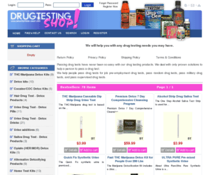 drugtesting-shop.com: Drugtesting-shop - Passing drug test
How to pass a drug test. Drug testing solutions. Pass any blood test, hair drug test, saliva test or urine test.