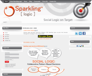 sparklinglogic.com: Sparkling Logic, Inc.
Sparkling Logic is the Innovative company that redefines Decision Management, empowering Performance-Driven Businesses in an Uncertain and Competitive Economy.