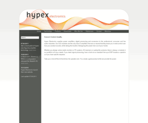 classd.org: Hypex Electronics BV
Hypex Electronics supplies power amplifiers, digital processing and conversion to the professional, consumer and live audio industries.
