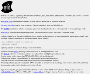 netlib.no: netlib home page

